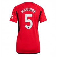 Dres Manchester United Harry Maguire #5 Domáci pre Ženy 2023-24 Krátky Rukáv